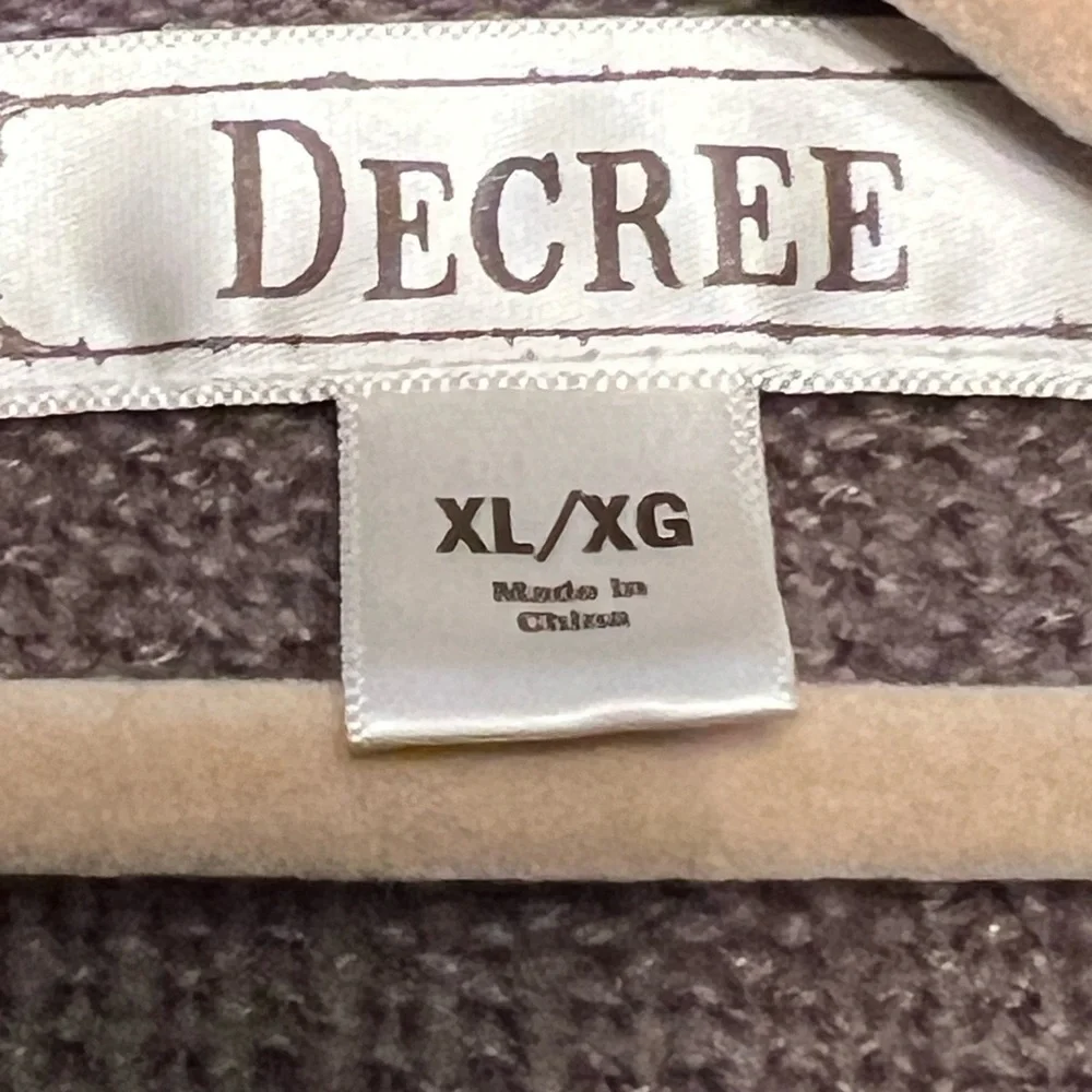 Decree Brown Ruffled Cardigan - Picture 3 of 9